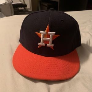 Houston Astros fitted cap.